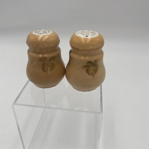 Vintage Fruit Salt & Pepper Shaker Ceramic one has stopper one is missing - Picture 2 of 4